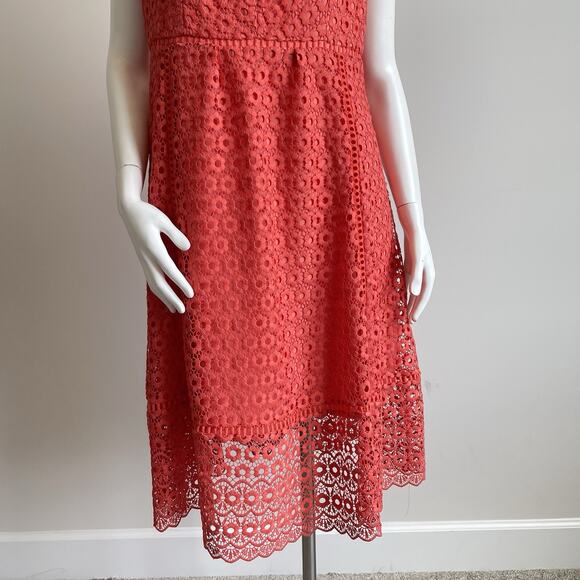 J. Crew Daisy Lace Fit & Flare Cocktail Party Midi Dress Size 12 Resort - Picture 4 of 16